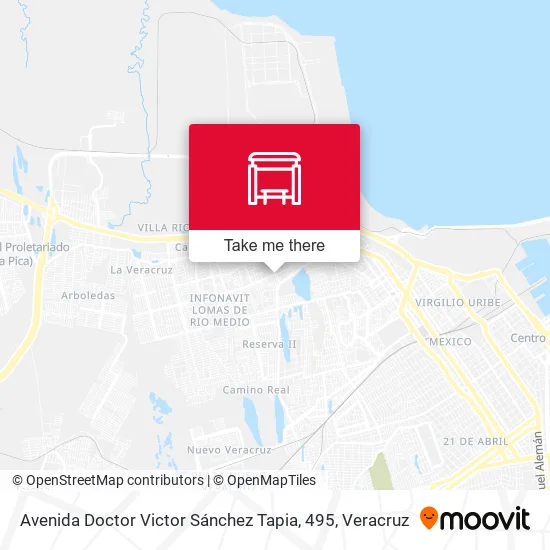Mapa de Avenida Doctor Victor Sánchez Tapia, 495