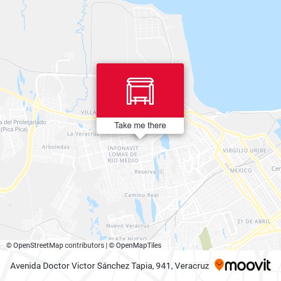 Mapa de Avenida Doctor Victor Sánchez Tapia, 941