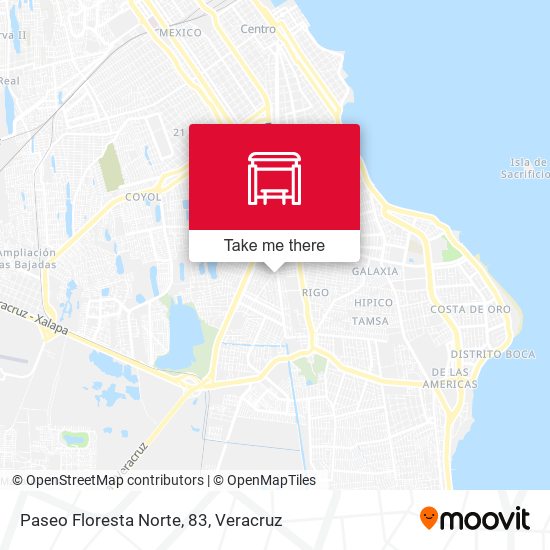 Paseo Floresta Norte, 83 map