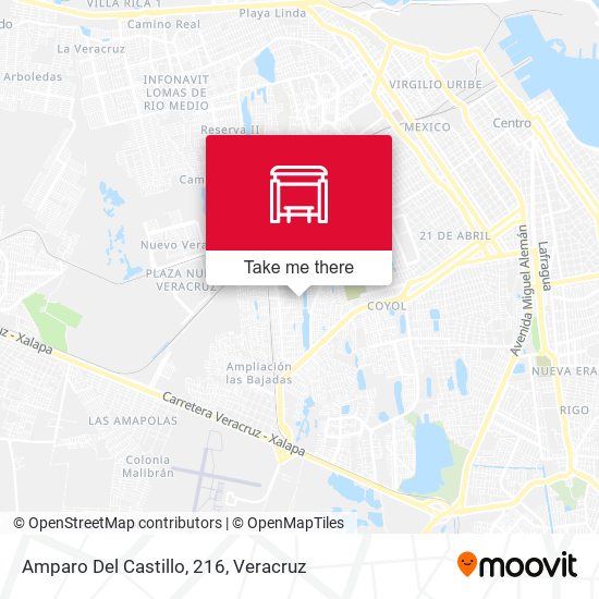 Amparo Del Castillo, 216 map