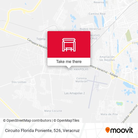Circuito Florida Poniente, 526 map