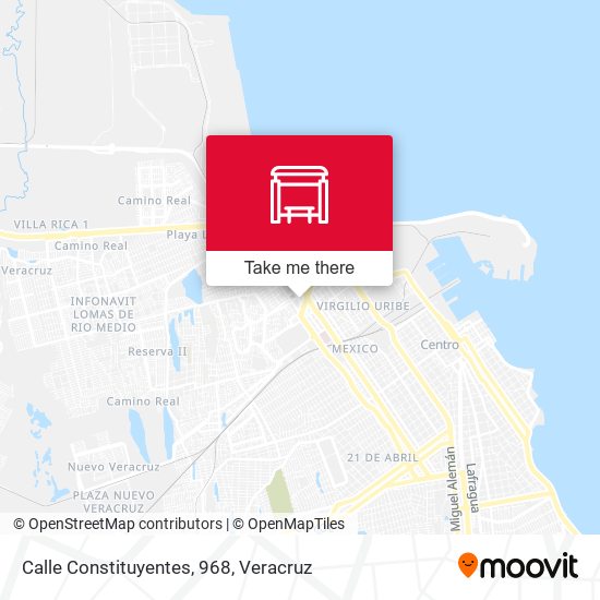Mapa de Calle Constituyentes, 968