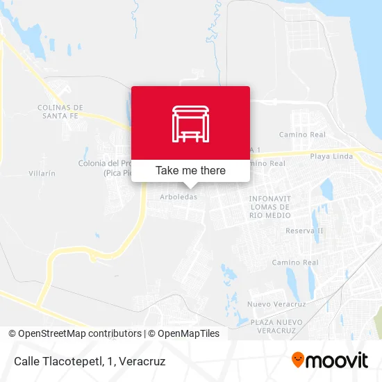 Mapa de Calle Tlacotepetl, 1