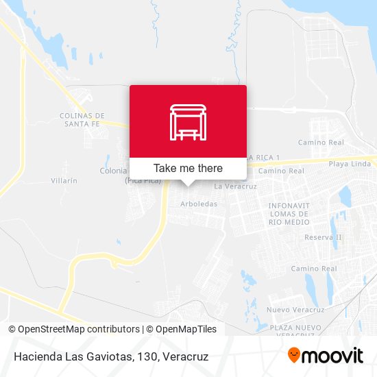 Hacienda Las Gaviotas, 130 map
