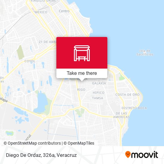 Mapa de Diego De Ordaz, 326a