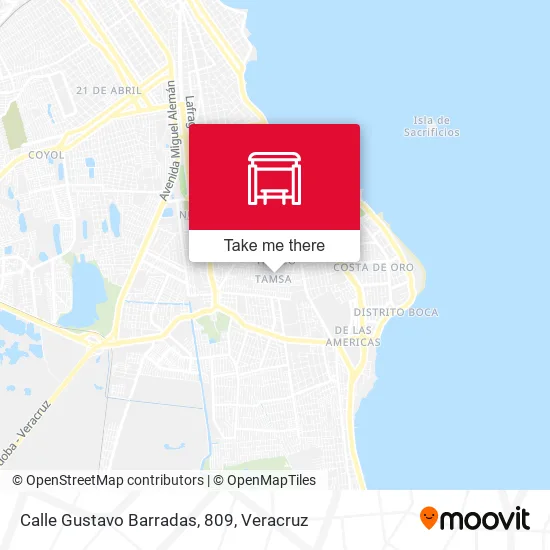 Mapa de Calle Gustavo Barradas, 809