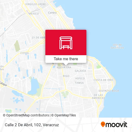 Mapa de Calle 2 De Abril, 102