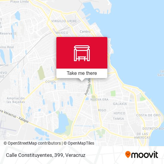 Mapa de Calle Constituyentes, 399