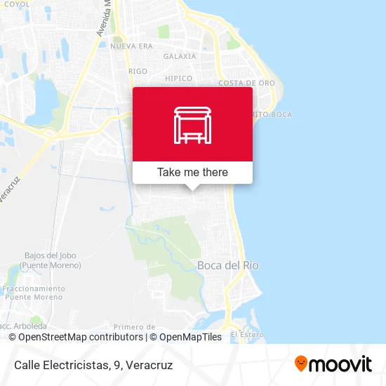 Mapa de Calle Electricistas, 9