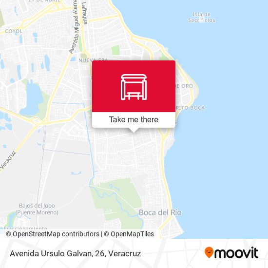 Mapa de Avenida Ursulo Galvan, 26