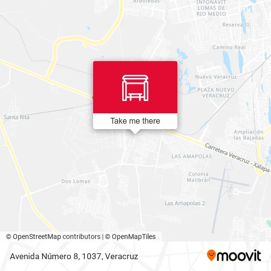 Mapa de Avenida Número 8, 1037