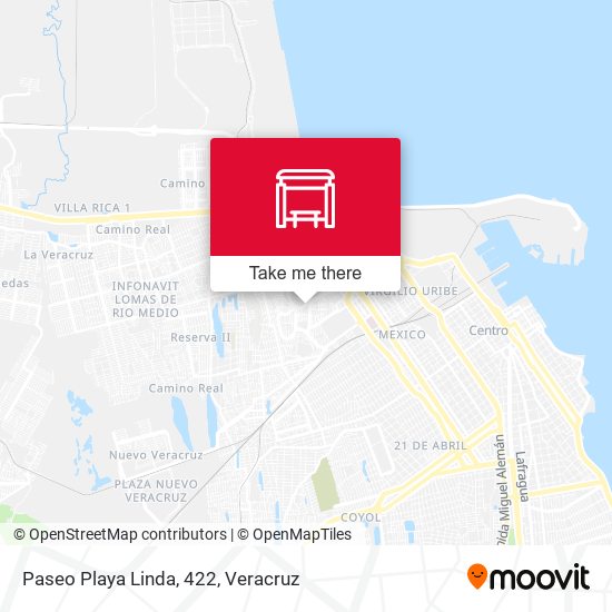 Mapa de Paseo Playa Linda, 422