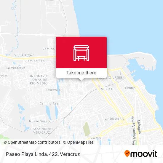 Mapa de Paseo Playa Linda, 422
