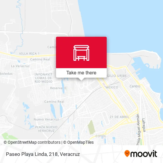 Mapa de Paseo Playa Linda, 218