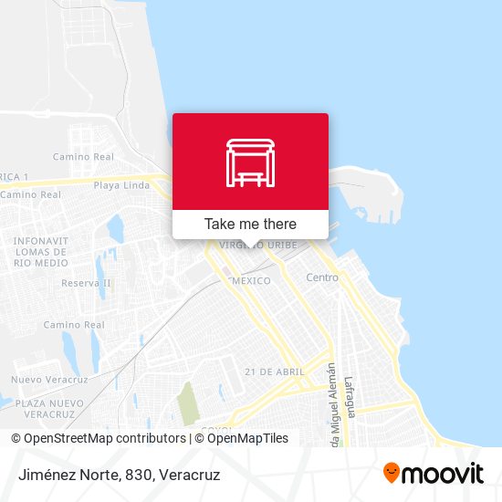 Jiménez Norte, 830 map
