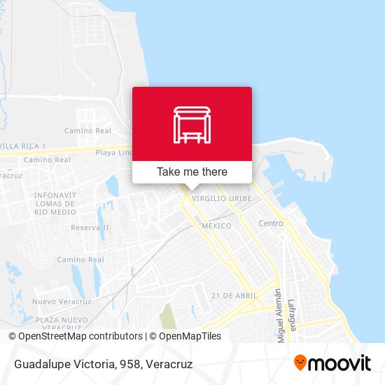 Guadalupe Victoria, 958 map
