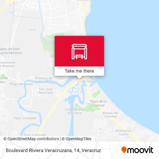 Boulevard Riviera Veracruzana, 14 map