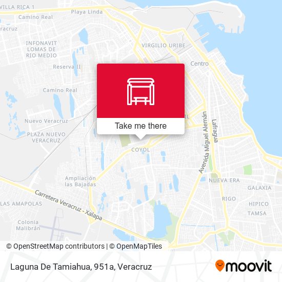 Mapa de Laguna De Tamiahua, 951a