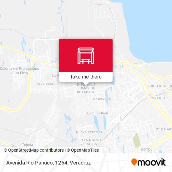 Avenida Río Pánuco, 1264 map