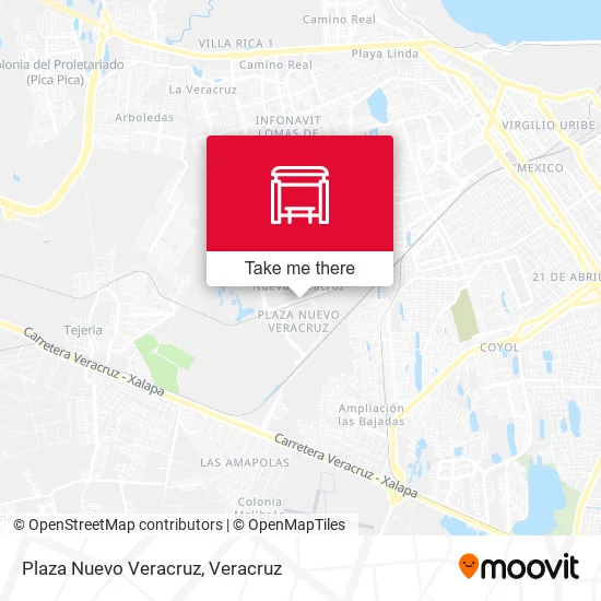 Mapa de Plaza Nuevo Veracruz