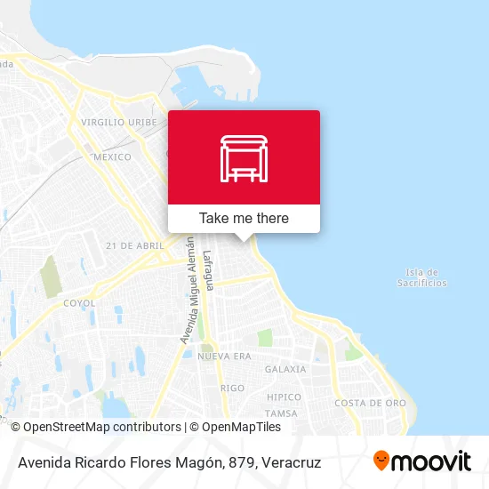 Mapa de Avenida Ricardo Flores Magón, 879