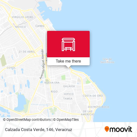 Calzada Costa Verde, 146 map
