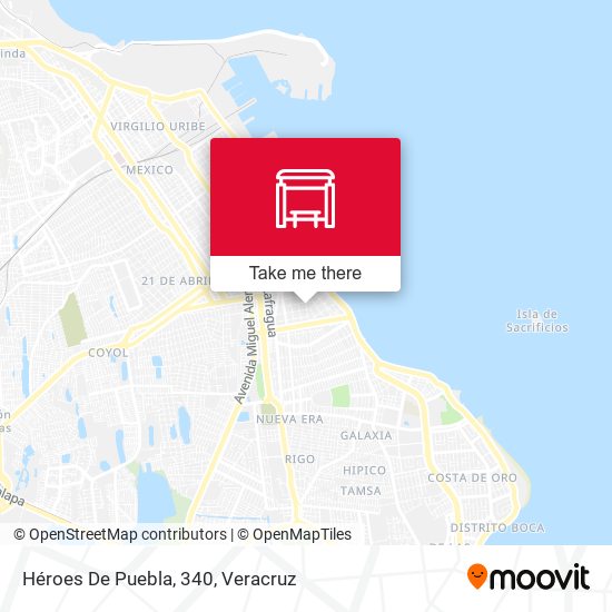 Héroes De Puebla, 340 map