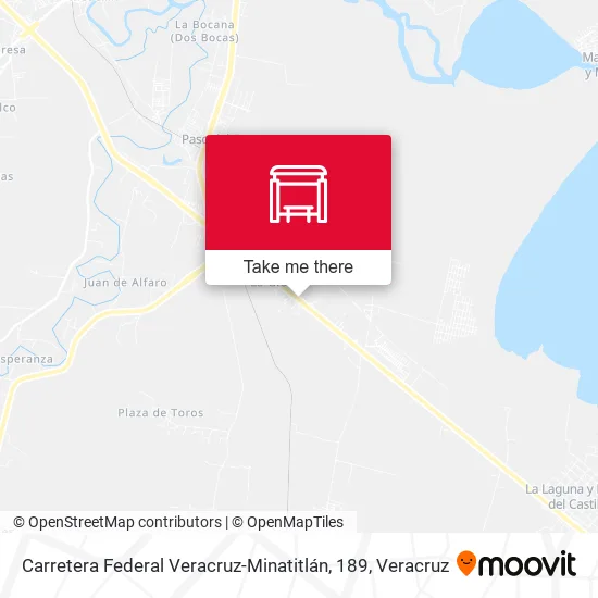 Carretera Federal Veracruz-Minatitlán, 189 map