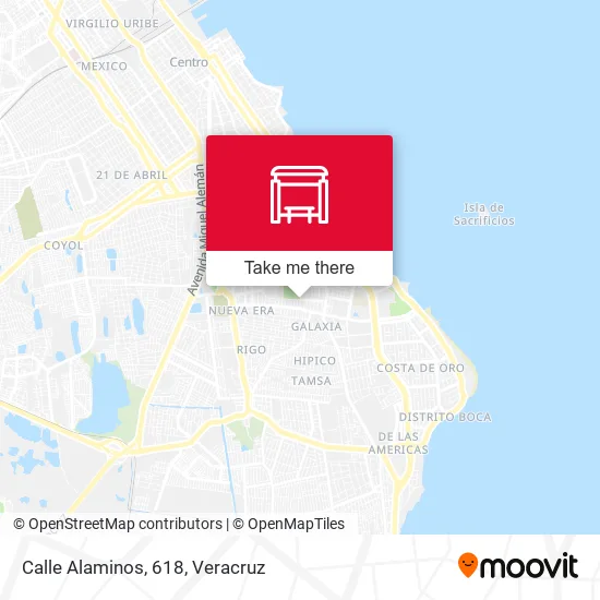 Calle Alaminos, 618 map