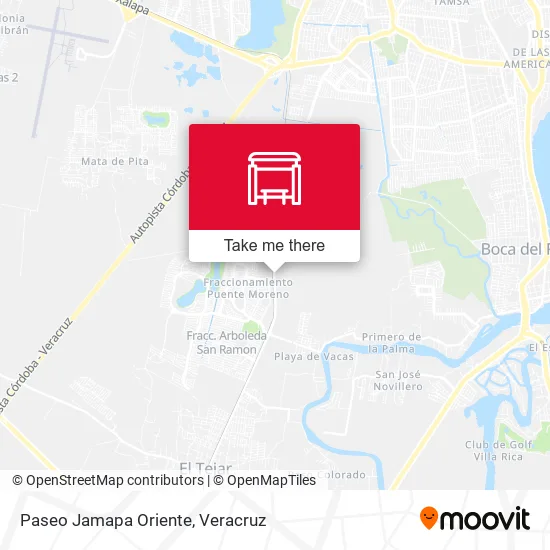 Mapa de Paseo Jamapa Oriente