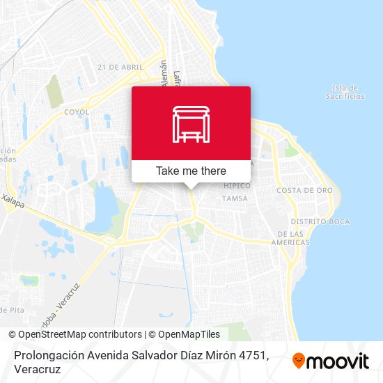 Prolongación Avenida Salvador Díaz Mirón 4751 map