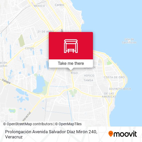 Prolongación Avenida Salvador Díaz Mirón 240 map