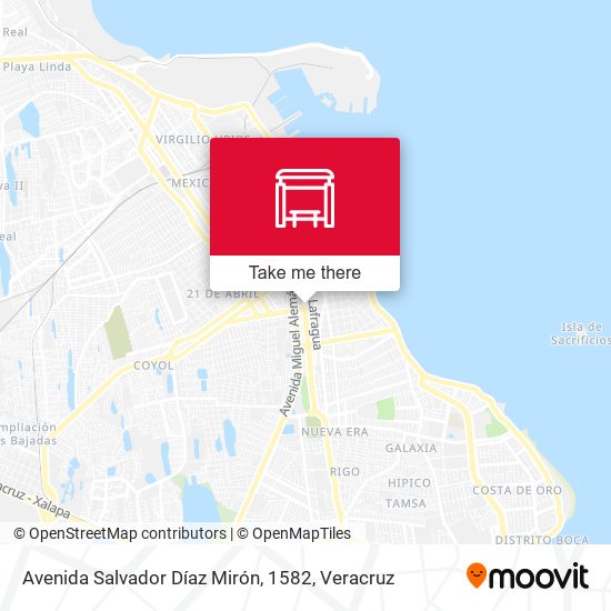 Avenida Salvador Díaz Mirón, 1582 map
