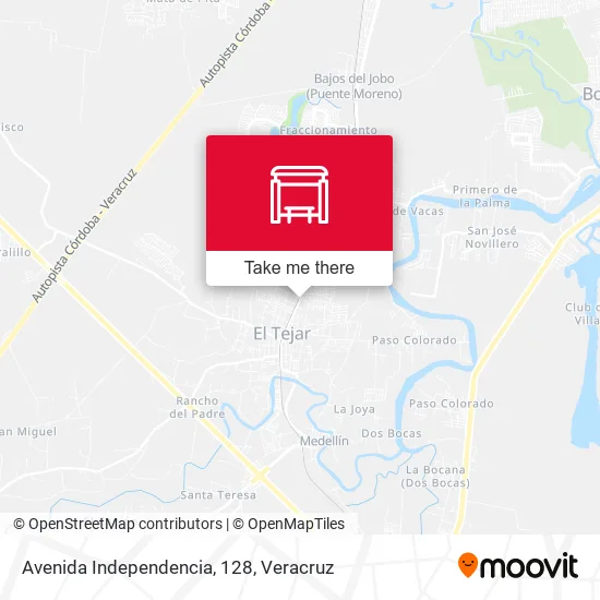 Mapa de Avenida Independencia, 128