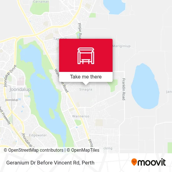 Mapa Geranium Dr Before Vincent Rd