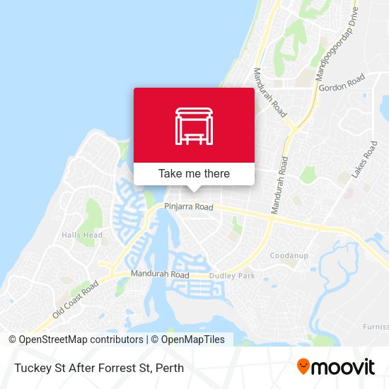 Tuckey St After Forrest St map