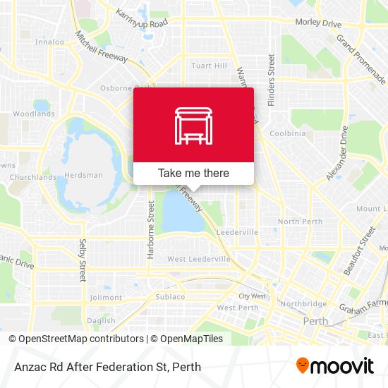 Anzac Rd After Federation St map