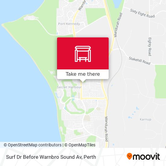 Surf Dr Before Warnbro Sound Av map