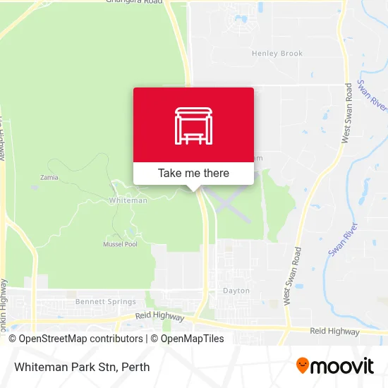 Mapa Whiteman Park Stn