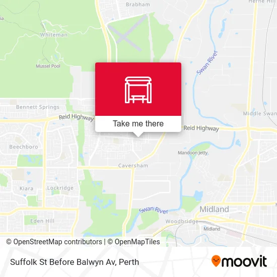 Mapa Suffolk St Before Balwyn Av