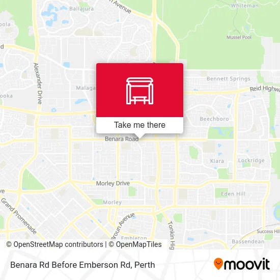 Mapa Benara Rd Before Emberson Rd