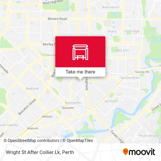 Mapa Wright St After Collier Lk