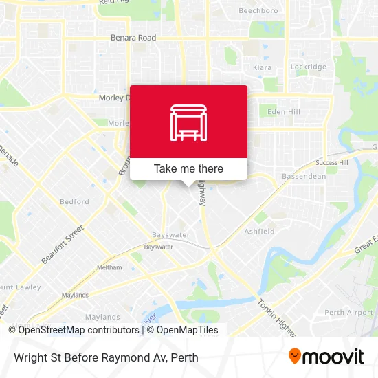 Mapa Wright St Before Raymond Av