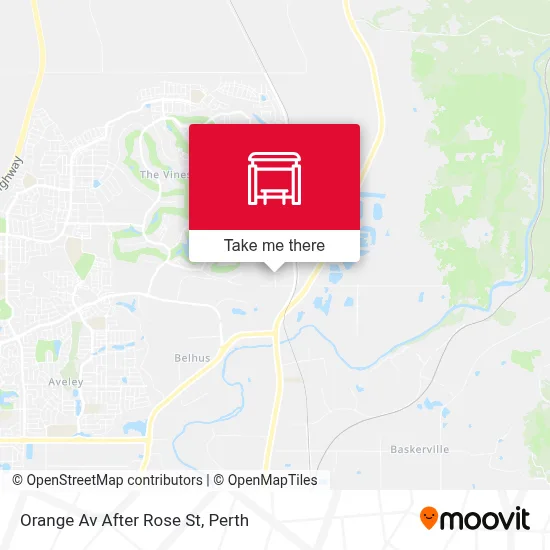 Mapa Orange Av After Rose St