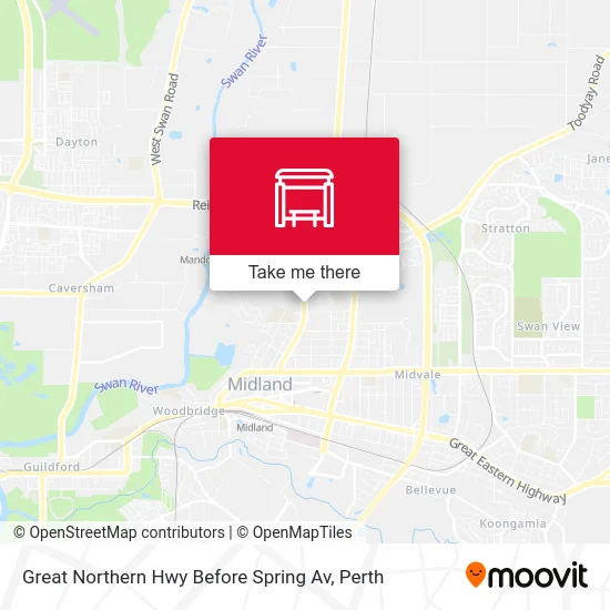 Mapa Great Northern Hwy Before Spring Av