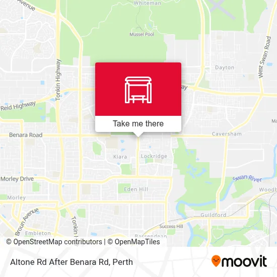 Mapa Altone Rd After Benara Rd