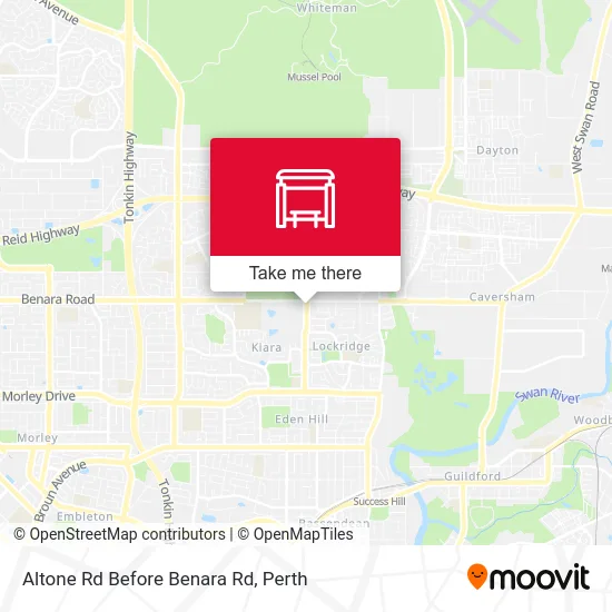 Mapa Altone Rd Before Benara Rd