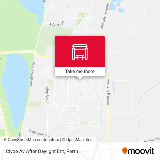 Mapa Clyde Av After Daylight Ent