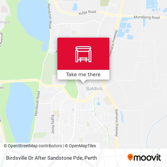 Birdsville Dr After Sandstone Pde map