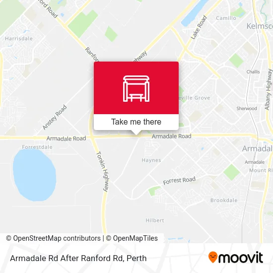 Armadale Rd After Ranford Rd map